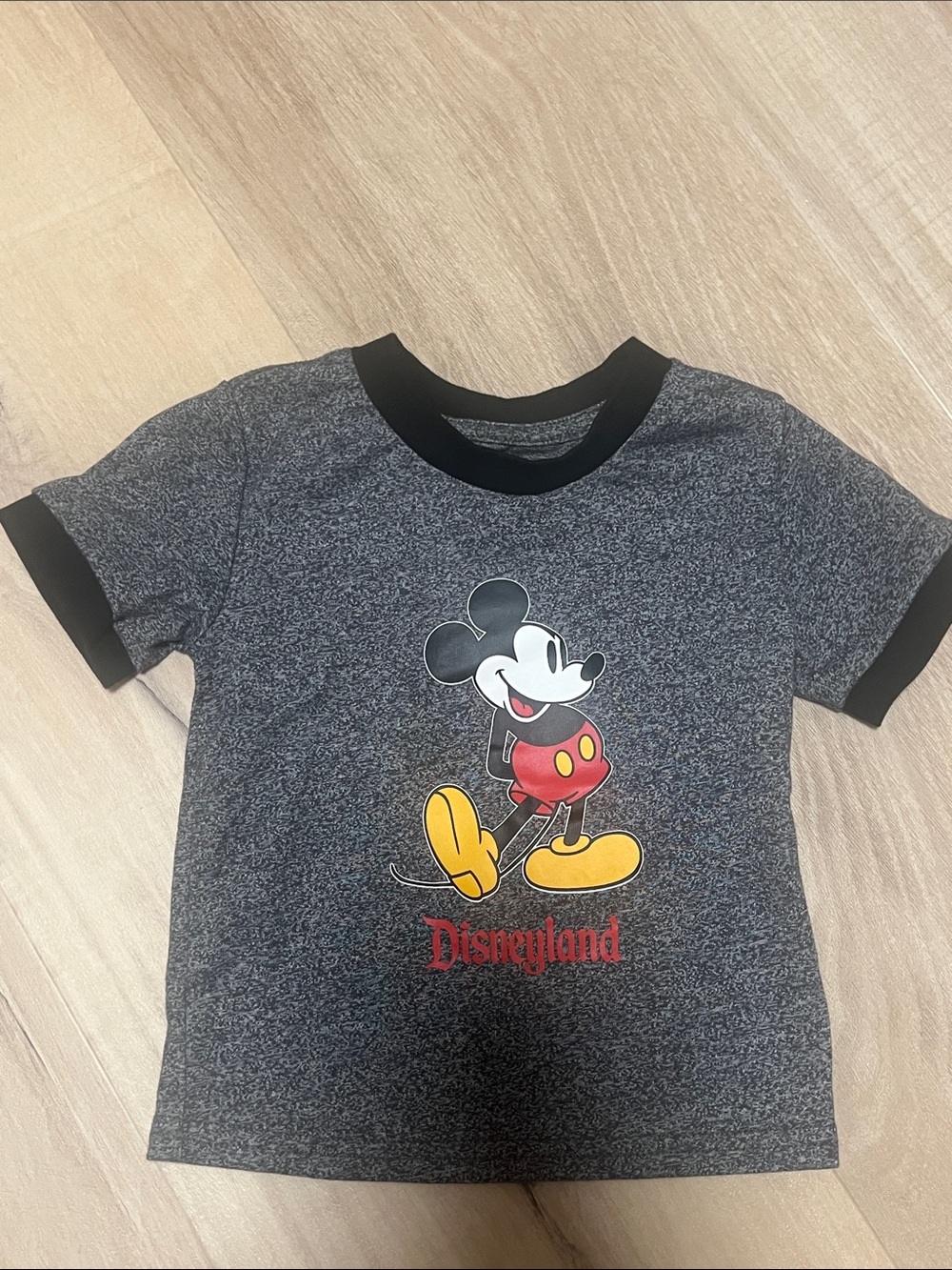 Disney Gray Heather Mickey Mouse Disneyland Short Sleeve Tee